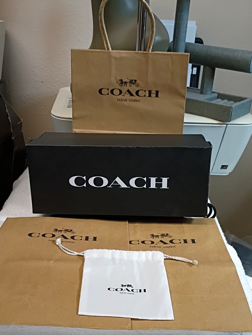 Coach Shoppers, Shoe Box & Dust Bag